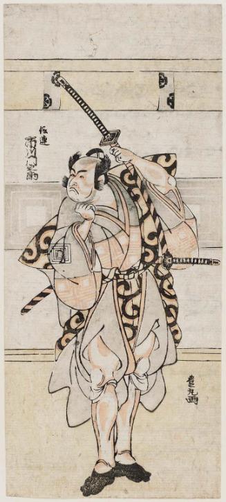 Actor Ichikawa Monnosuke as Kintsura (?)