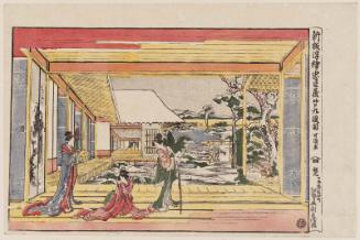 Act IX (Dai kudanme), from the series Newly Published Perspective Pictures of Chûshingura (Shinpan uki-e Chûshingura)