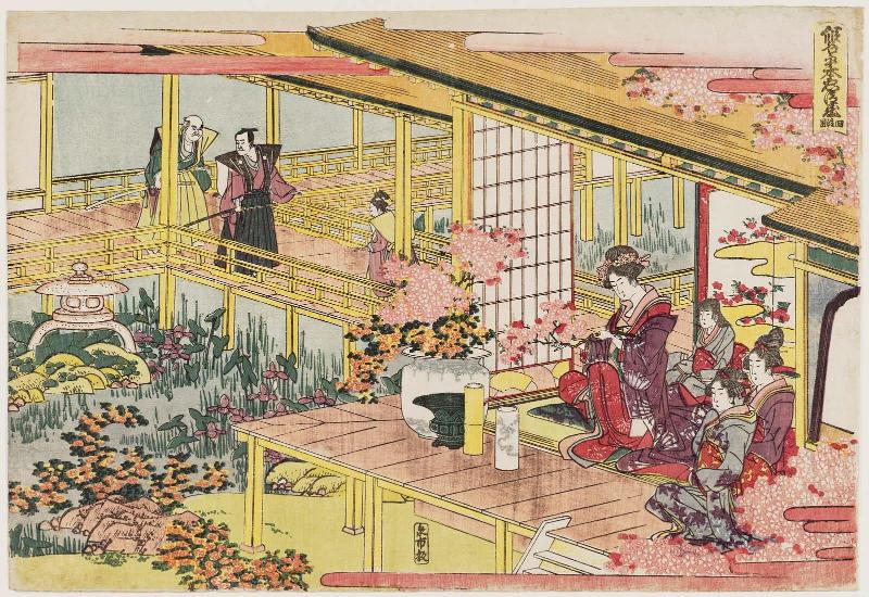 Act IV (Yodanme), from the series The Storehouse of Loyal Retainers, a Primer (Kanadehon Chûshingura)