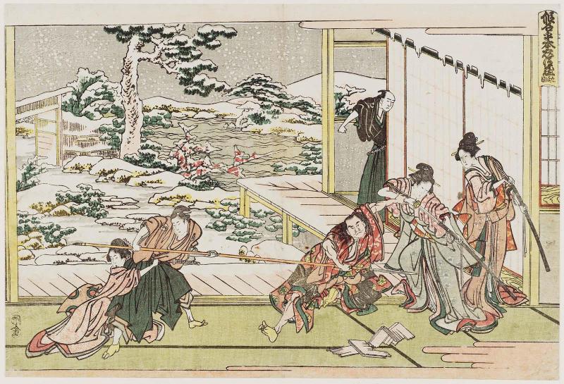 Act IX (Kudanme), from the series The Storehouse of Loyal Retainers, a Primer (Kanadehon Chûshingura)
