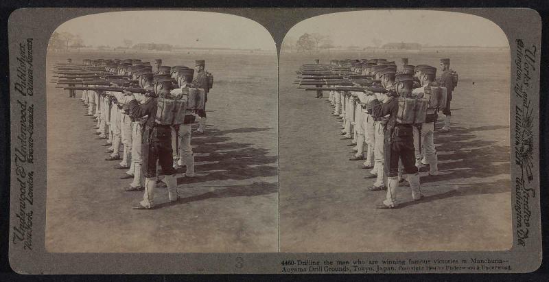 Stereo card with Russo-Japanese War Images