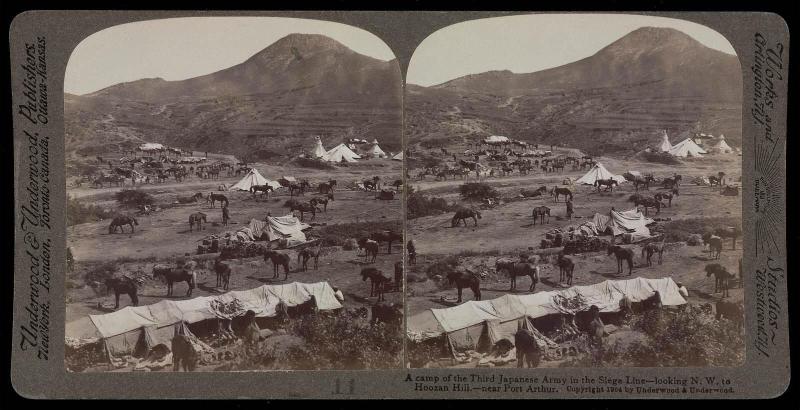 Stereo card with Russo-Japanese War Images