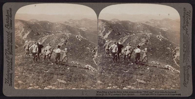 Stereo card with Russo-Japanese War Images