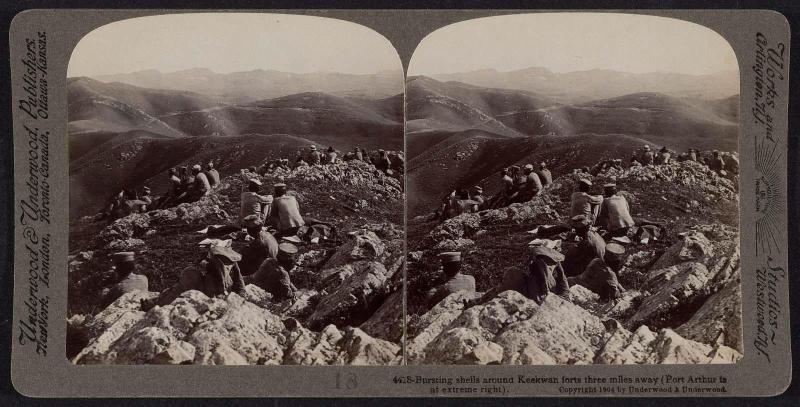 Stereo card with Russo-Japanese War Images