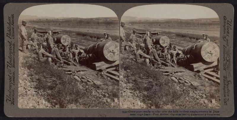 Stereo card with Russo-Japanese War Images
