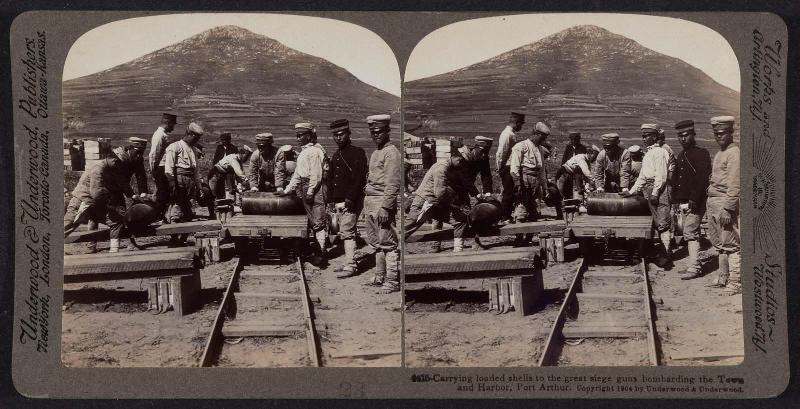 Stereo card with Russo-Japanese War Images