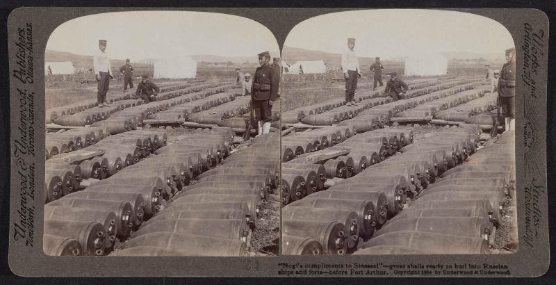 Stereo card with Russo-Japanese War Images