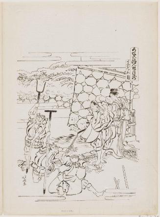 Act III (Sandanme), from the series The Storehouse of Loyal Retainers, a Primer (Kanadehon Chûshingura)