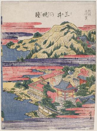 Evening Bell at Mii-dera Temple (Mii no banshô), from the series Eight Views of Ômi, a New Edition (Shinpan Ômi hakkei no uchi)