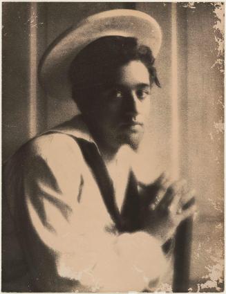 Bearded Young Man in Sailor Suit