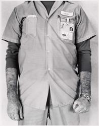 Portrait of Employee with Identification Card Logan Airport, no. 002987