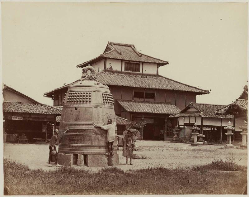 View of a Monumental Bell at Hôkô-ji, Kyoto