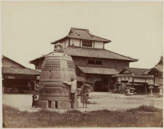 View of a Monumental Bell at Hôkô-ji, Kyoto