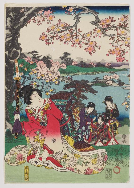 Flowers (Hana), from the series Snow, Moon, and Flowers (Setsugekka no uchi)