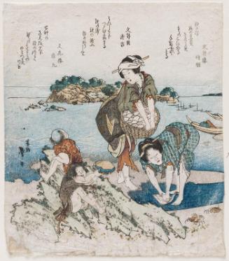 Women and Children Gathering Shellfish