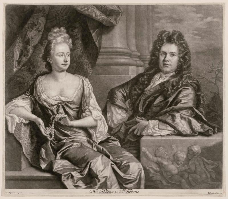Grinling Gibbons and His Wife