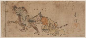 The Armor-pulling Scene (Kusazuribiki) from the Tale of the Soga Brothers