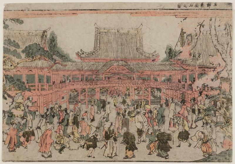 View of Tôeizan Temple at Ueno (Ueno Tôeizan no zu)