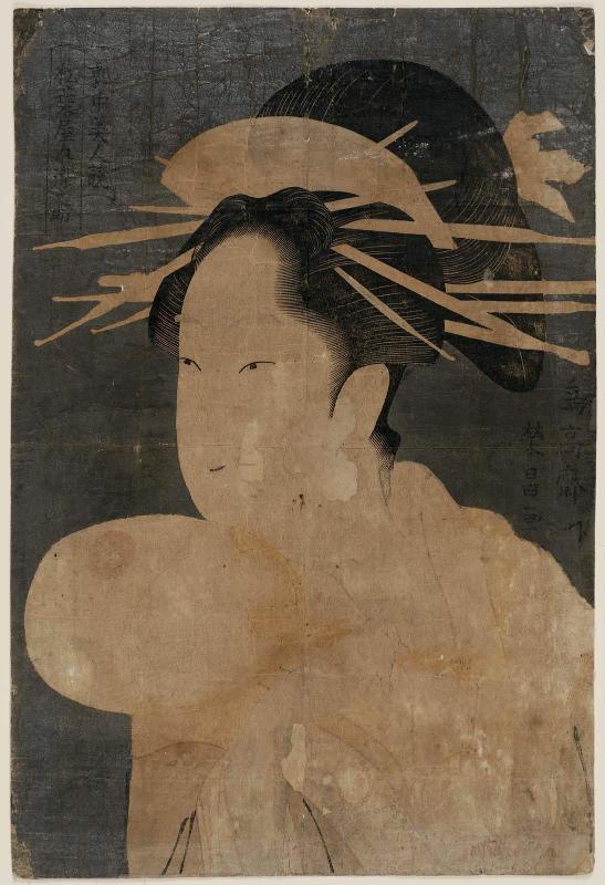 Somenosuke of the Matsubaya, from the series Contest of Beauties of the Pleasure Quarters (Kakuchû bijin kurabe)