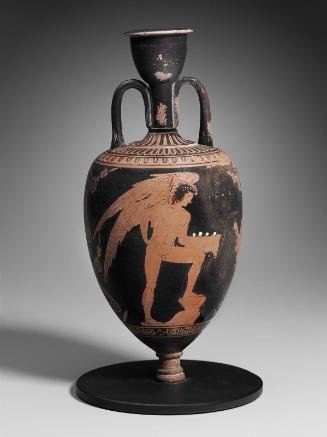 Two handled jar (amphoriskos) with Eros and a woman
