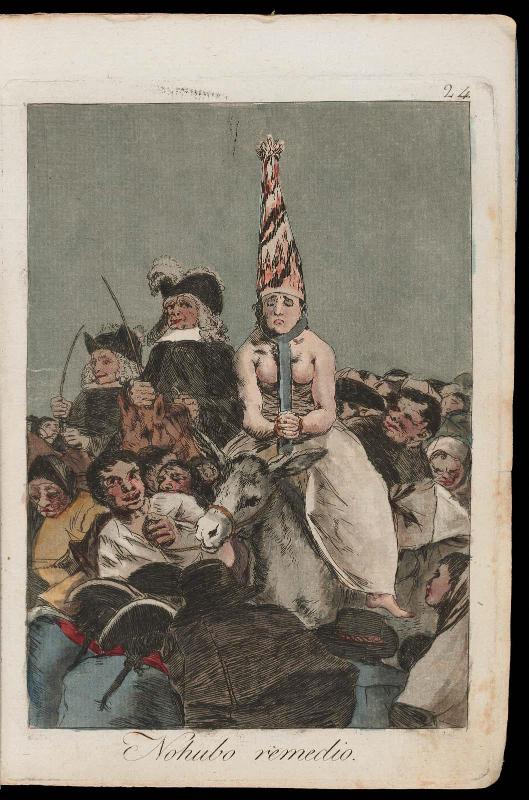 Nohubo remedio. (Nothing could be done about it); Plate 24 bound into "Los Caprichos"