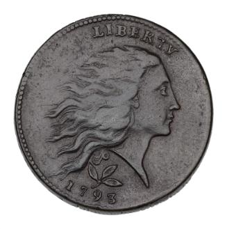 Flowing Hair type (wreath reverse)