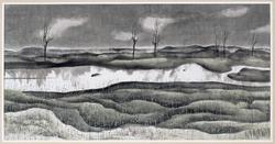 The scene of allegory:  drifting clouds