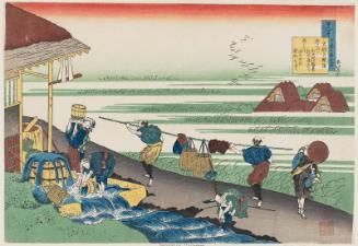 Poem by Dainagon Tsunenobu (Minamoto no Tsunenobu, Katsura no Dainagon), from the series One Hundred Poems Explained by the Nurse (Hyakunin isshu uba ga etoki)