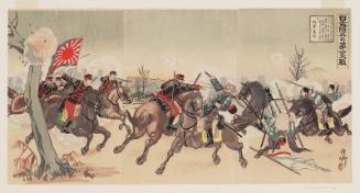 The First Engagement of the Japanese and Russian Land Forces (Nichiro rikuhei no daiichi kôsen)