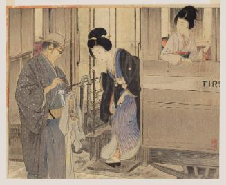 Passengers Disembarking at a Railway Station; frontispiece illustration