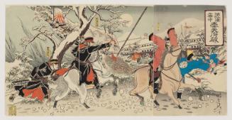 The First Army Besieges Fengtianfu in Snow (Daiichi gun setchû Hôtenfu yaburu)