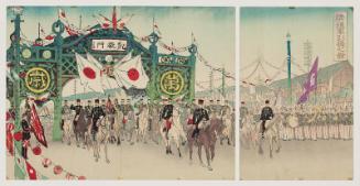 Illustration of the Return of Troops from China after the Victory (Sei shingun hikiage no zu)