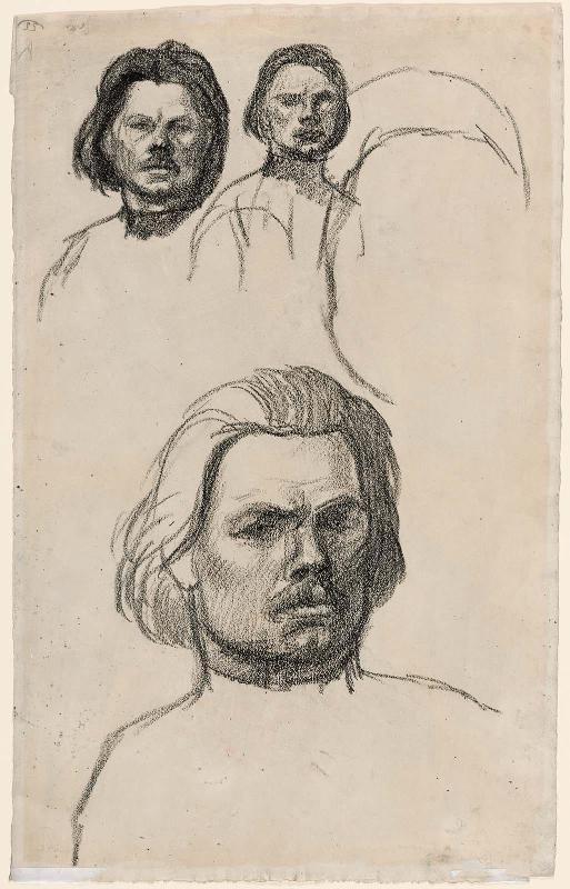 Studies for Portrait of Maxim Gorky
