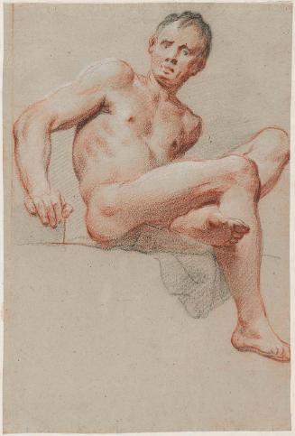 Seated Male Nude
