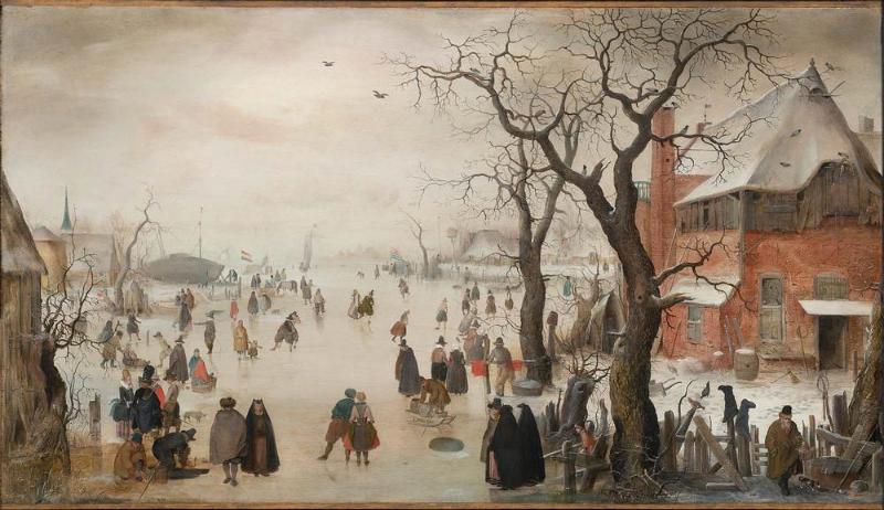 Skaters on a Frozen River