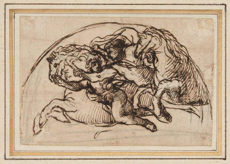 Design for a Lunette (Castor and Pollux?)