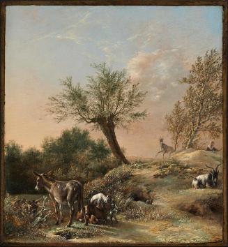 Spring Landscape with Donkeys and Goats ("The Rabbit Warren")