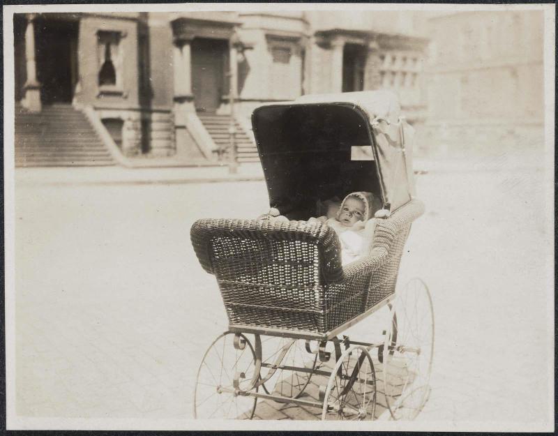 Emily in carriage (Outdoors)