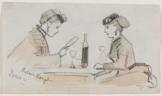 Two Women in Restaraunt, Palais Royal, Paris