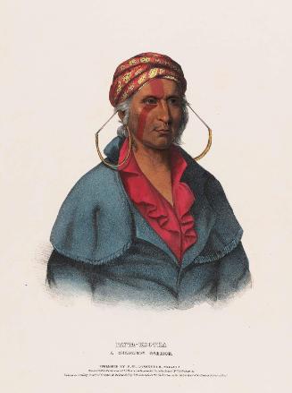 History of the Indian Tribes of North America: Payta-Kootha. A Shawanoe Warrior.
