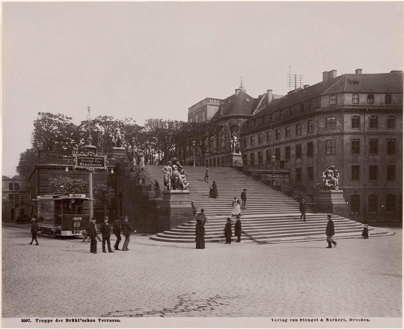 Dresden, Treppe der Brühl'schen Terasse