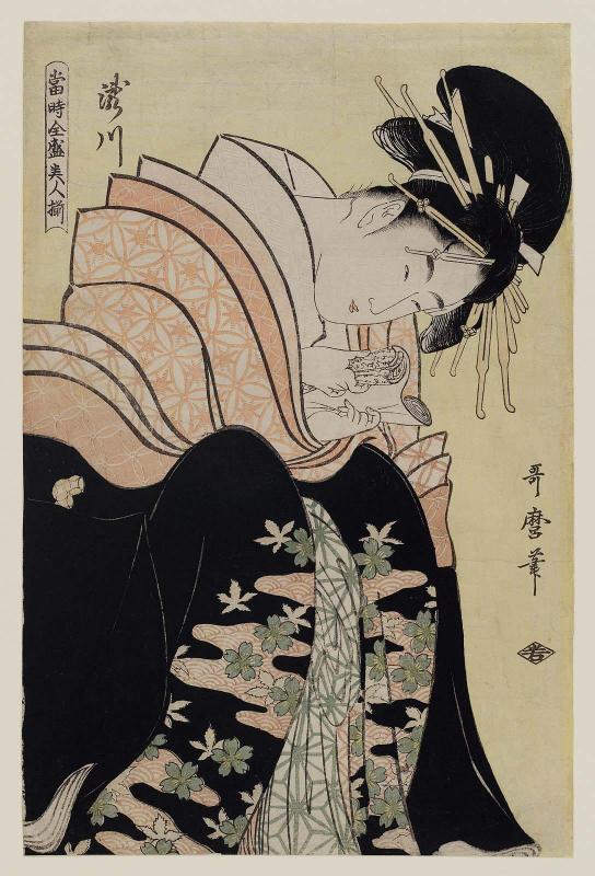 Takigawa, from the series Array of Supreme Beauties of the Present Day (Tôji zensei bijin-zoroe)