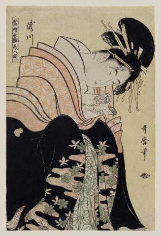 Takigawa, from the series Array of Supreme Beauties of the Present Day (Tôji zensei bijin-zoroe)