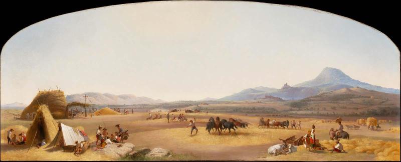 Harvesting on the Roman Campagna