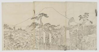 Lord Minamoto Yoritomo's Hunt at Mount Fuji (Minamoto Yoritomo kô Fuji no okari no zu)