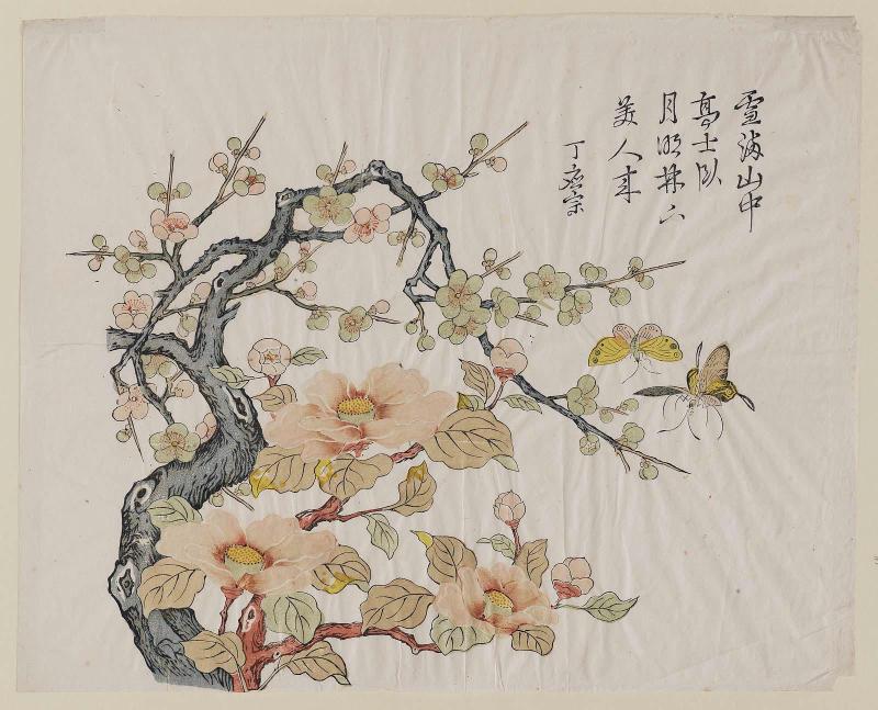 Plum blossom and camellia