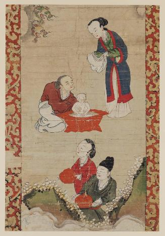 Bath after divine birth (?)