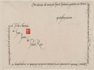 Colophon page to the portfolio Los Salmos (The Psalms)