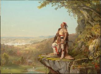 Indian Surveying a Landscape