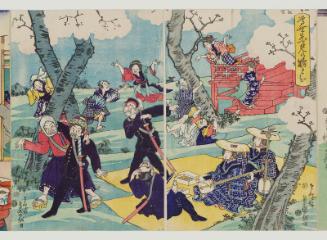 The Excitement of Present-day Flower Viewing (Tôsei hanami no nigiwai)